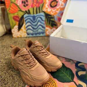 Dream Paris Chunky Tan Sneakers